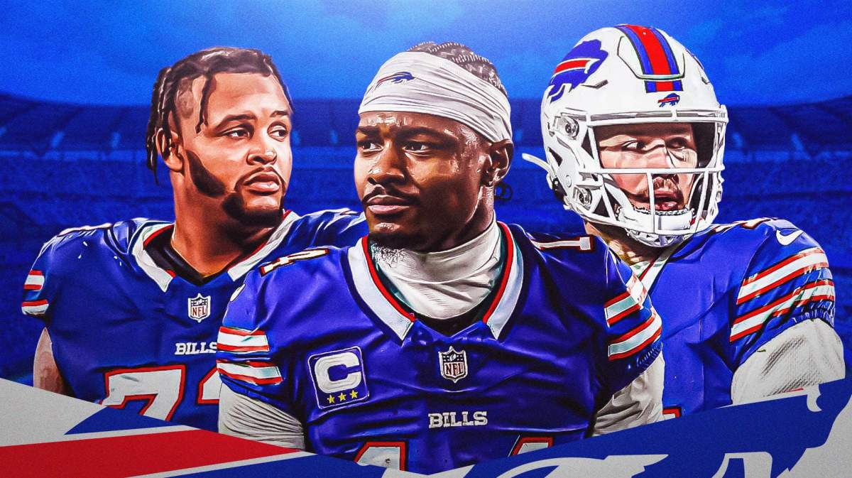 Bills Josh Allen, Sean McDermott and Dion Dawkins amid Stefon Diggs exit