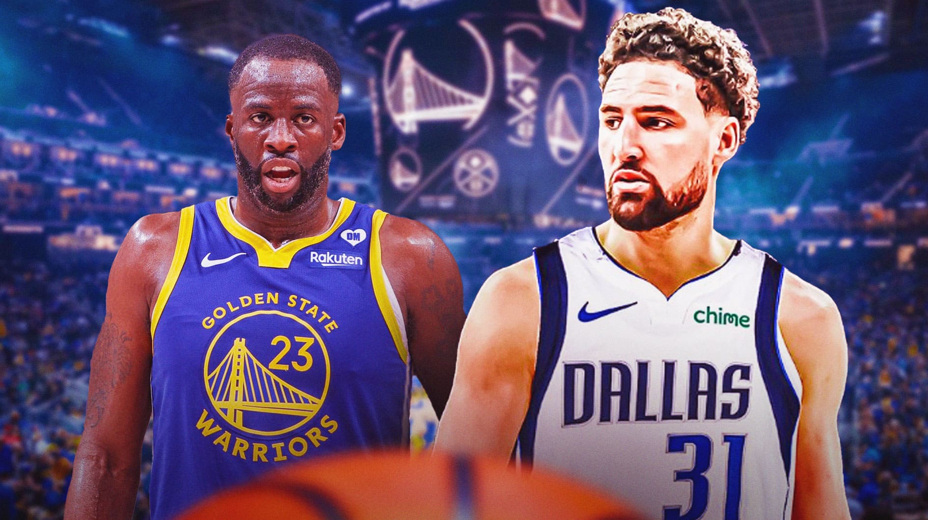 Warriors' Draymond Green reacts to Klay Thompson's 'nasty' Mavericks number