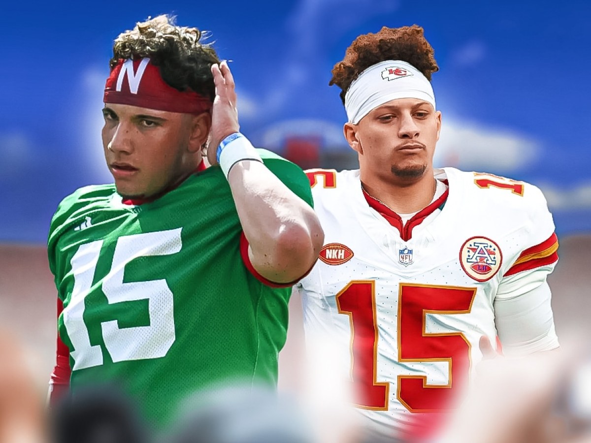 Nebraska football QB Dylan Raiola draws attention with Patrick Mahomes  look-a-alike