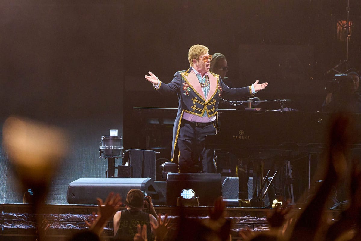 Elton John on the Farewell Yellow Brick Road Tour on November 11, 2022.