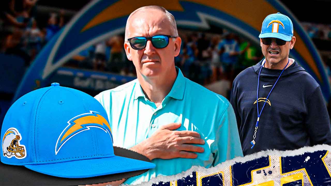 Greg Sankey and Jim Harbaugh.