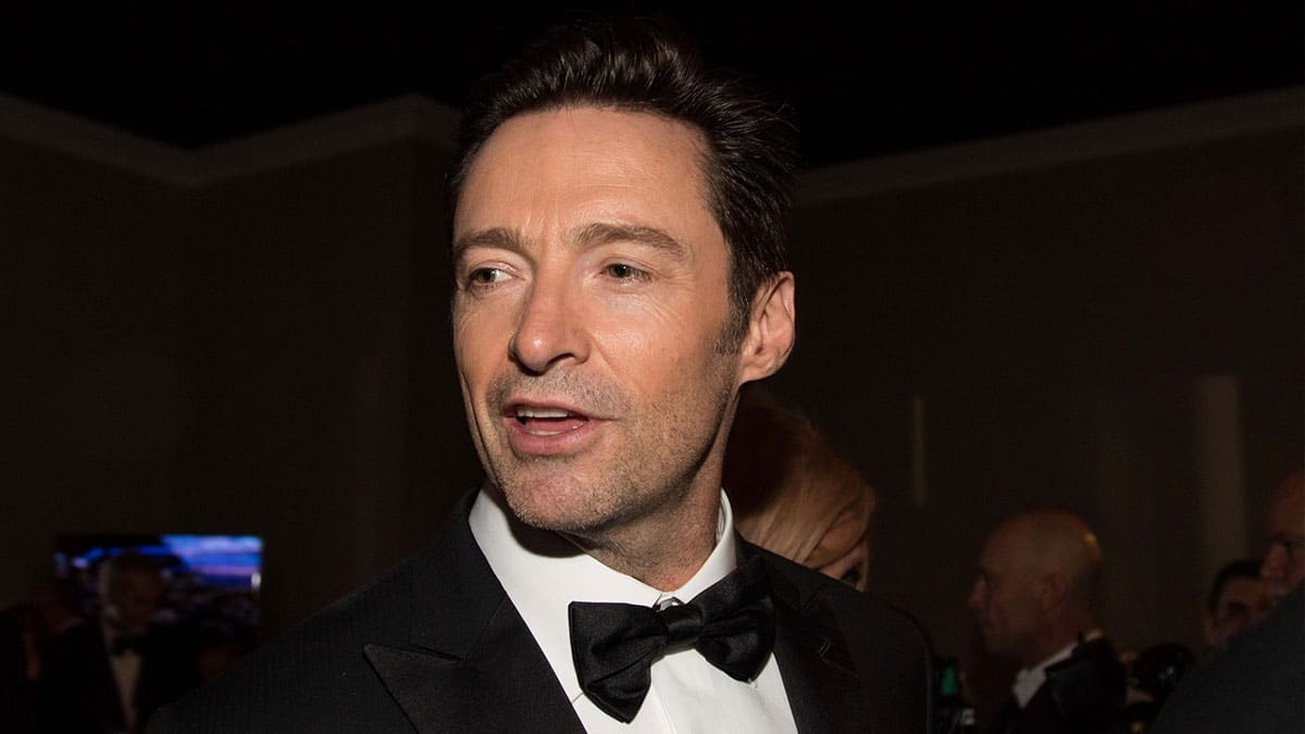 Hugh Jackman at the 2018 Golden Globes.