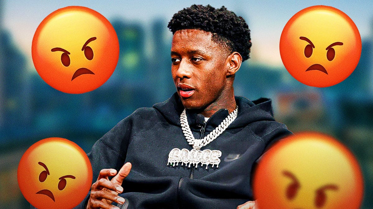 Sauce Gardner with angry emojis around him.
