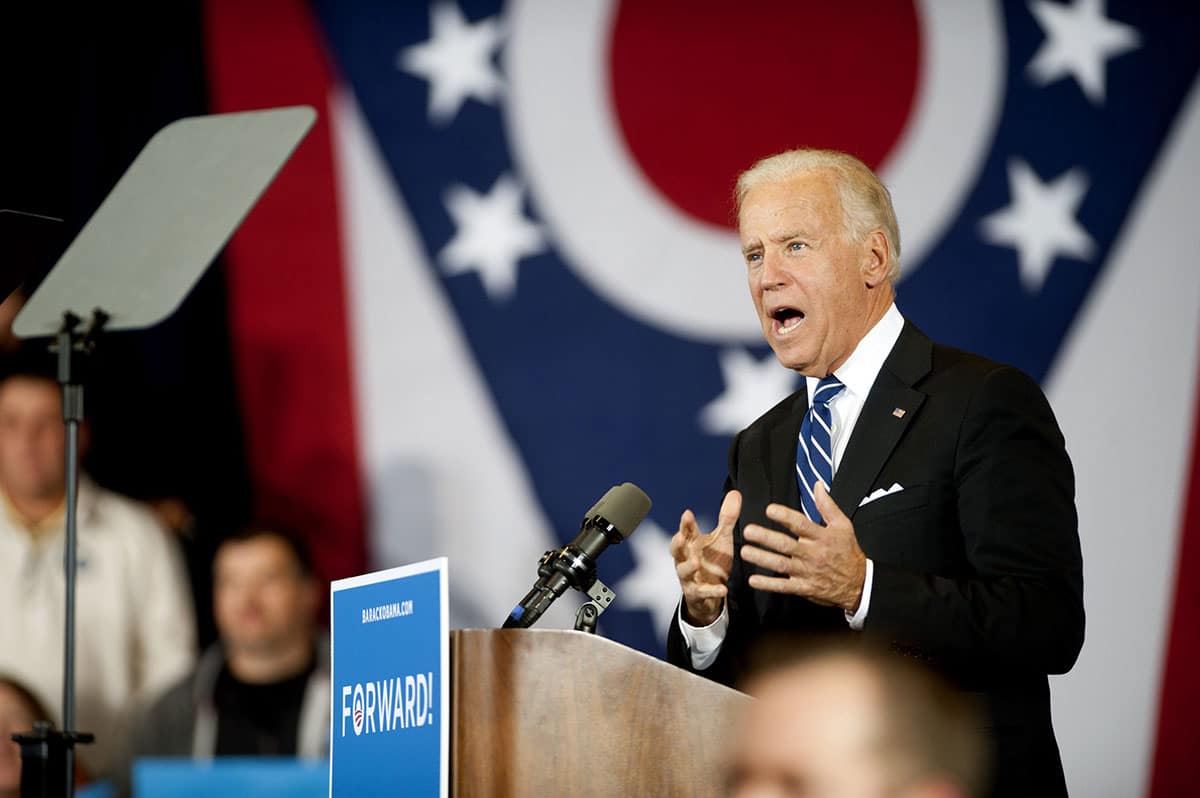 Vice President Joe Biden hosts a campaign rally Nov. 4 at Rushville Middle School.