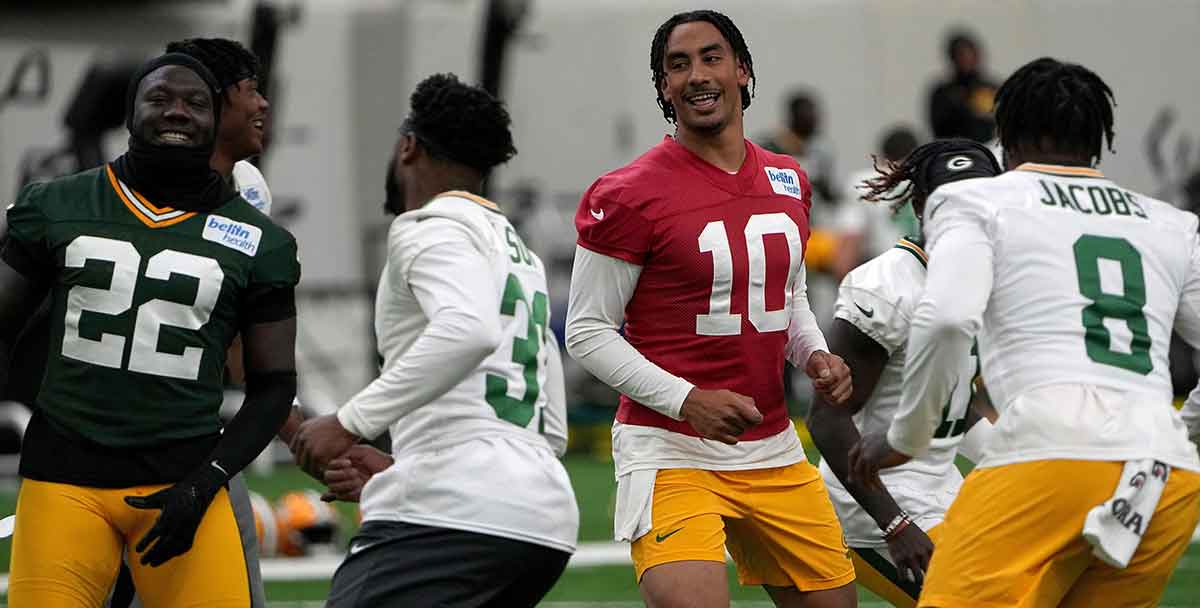 Green Bay Packers quarterback Jordan Love (10) is shown during the team’s mini camp Tuesday, June 11, 2024 in Green Bay, Wisconsin.