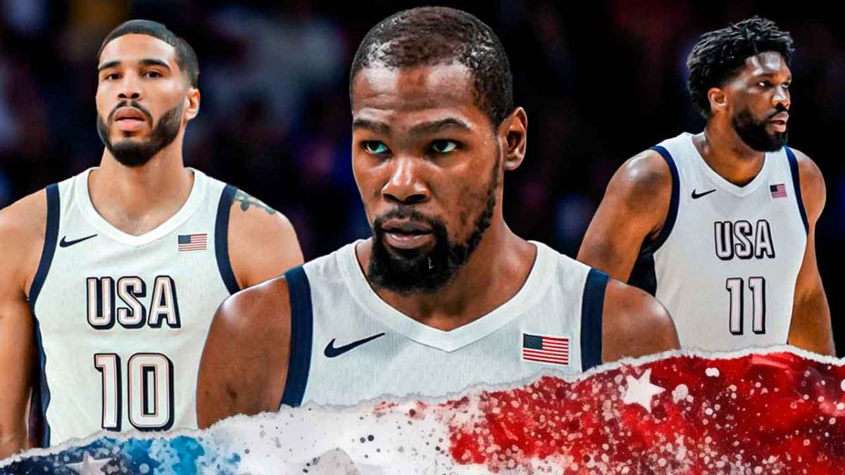 Jayson Tatum, Kevin Durant and Joel Embiid.