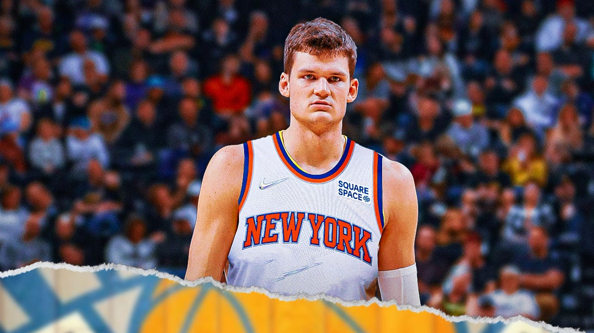 Walker Kessler in a Knicks uniform
