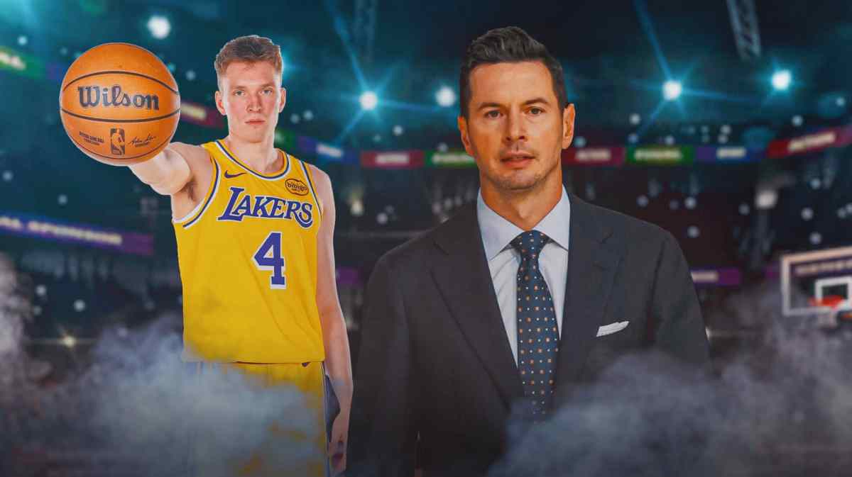 JJ Redick and Dalton Knecht of the LA Lakers.