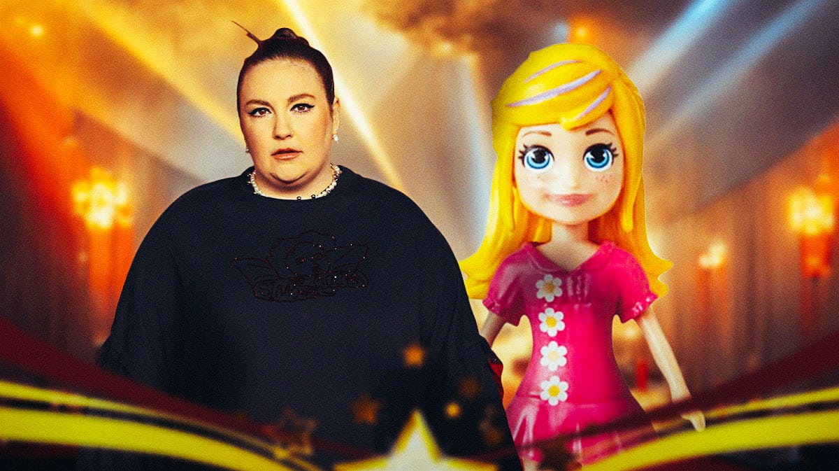 Lena Dunham and Polly Pocket.