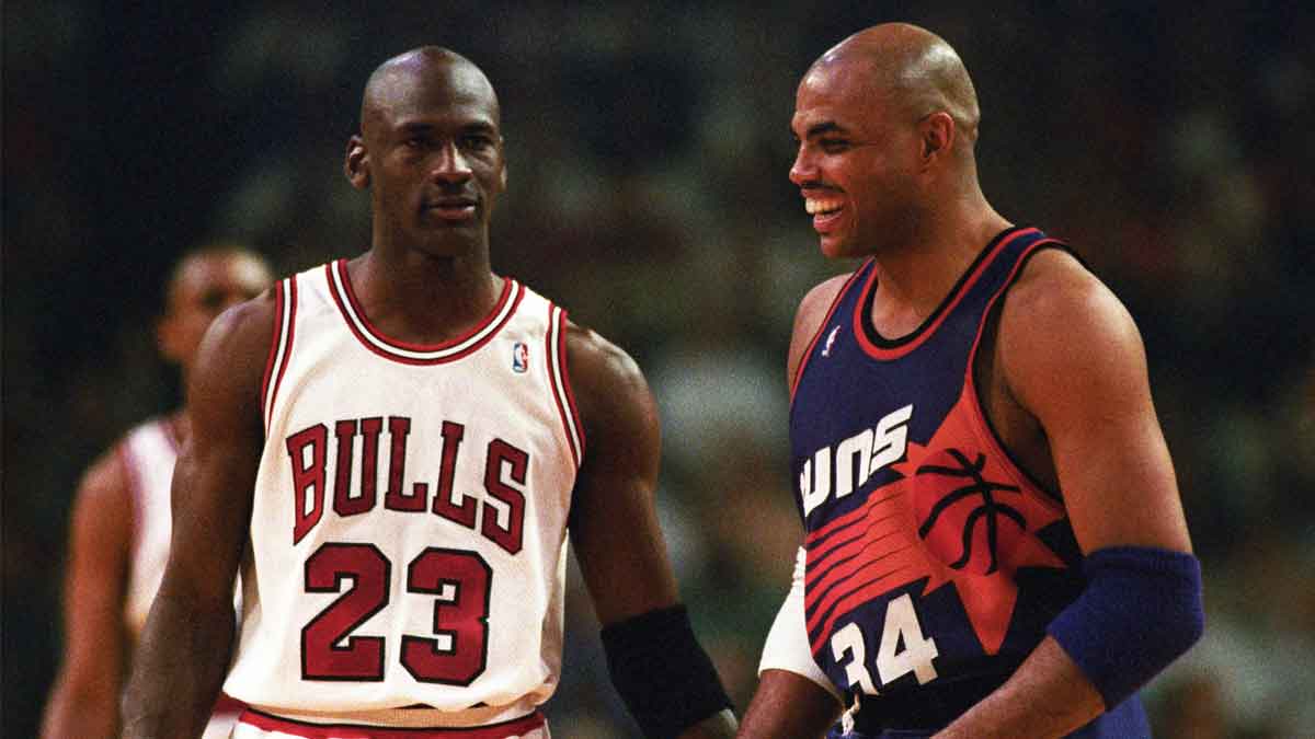 Jordan and Barkley in the 1993 Finals. 