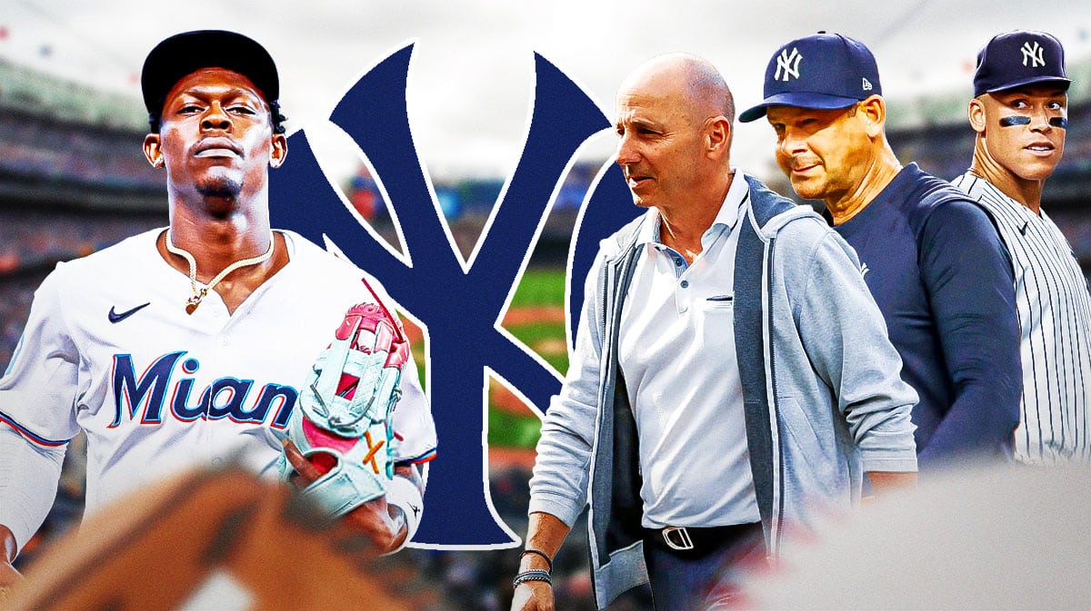 Miami Marlins player Jazz Chisholm Jr - New York Yankees - Brian Cashman, Aaron Boone Aaron Judge