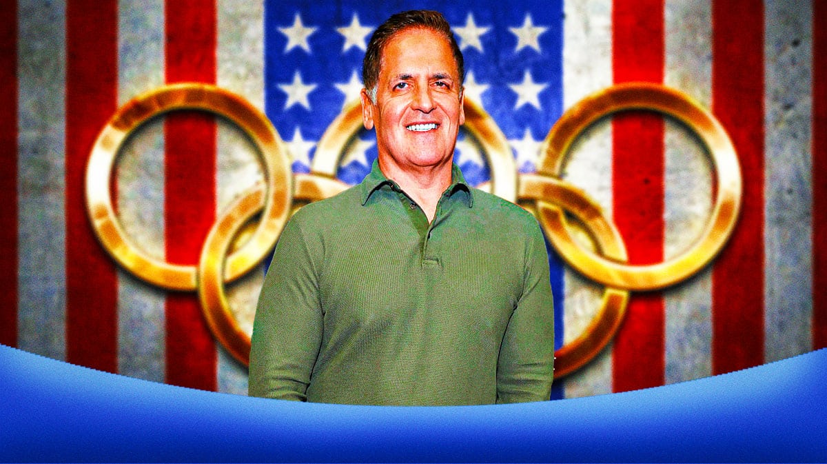 Mark Cuban with a Team USA background.