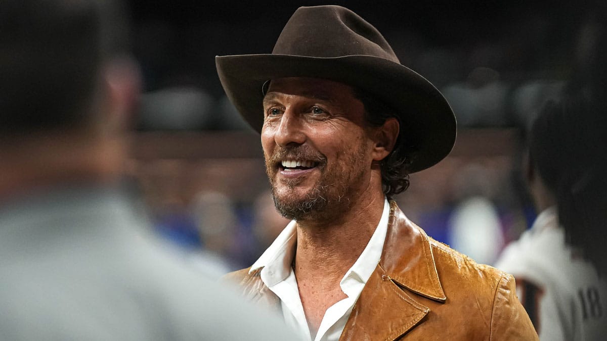 Matthew McConaughey at the Sugar Bowl in 2024.