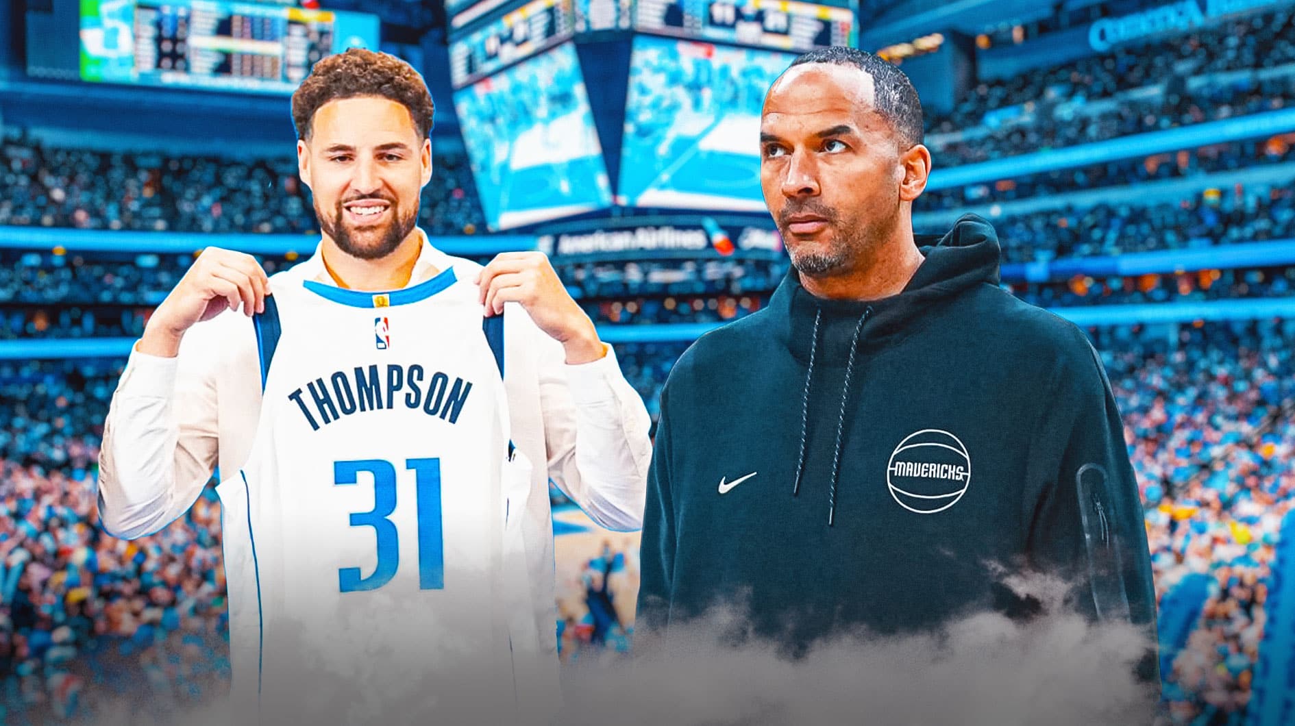 Mavericks GM Nico Harrison Klay Thompson NBA Cup Warriors