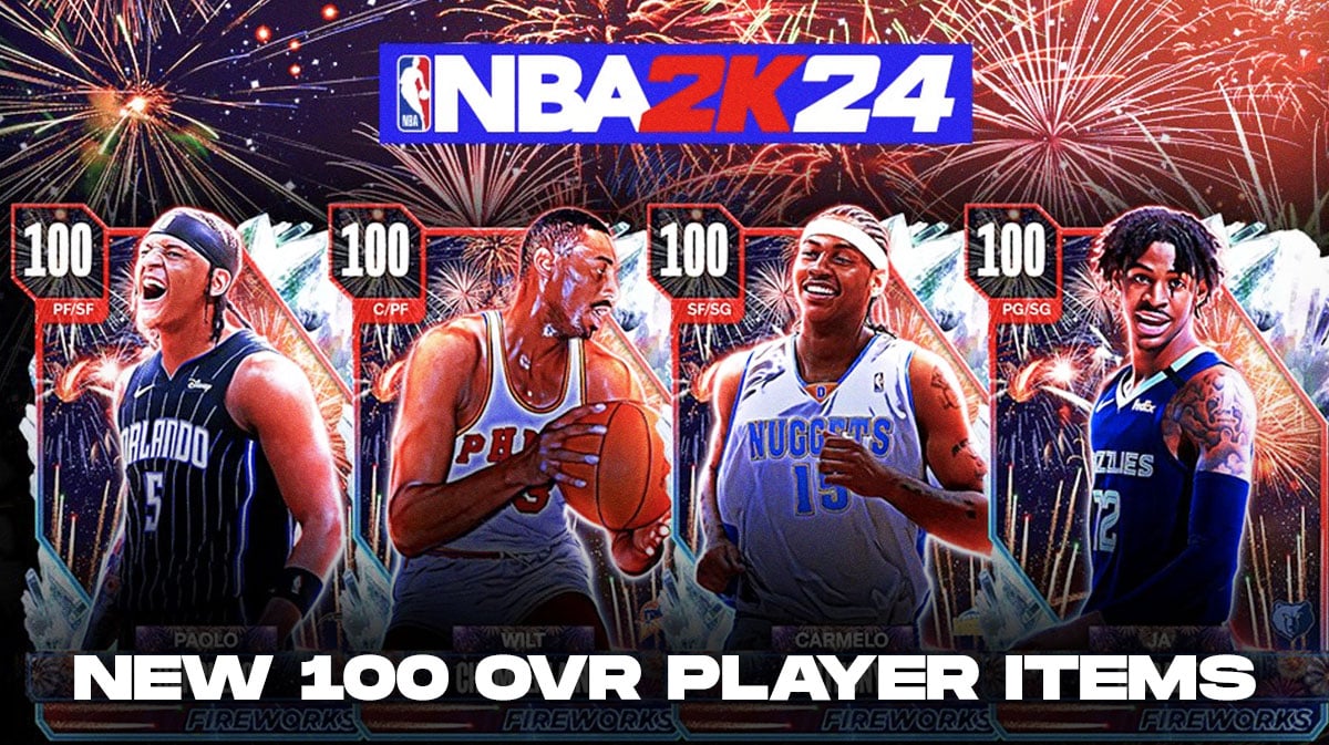 NBA 2K24 Adds 100 OVR Ja Morant In Fireworks MyTEAM Set