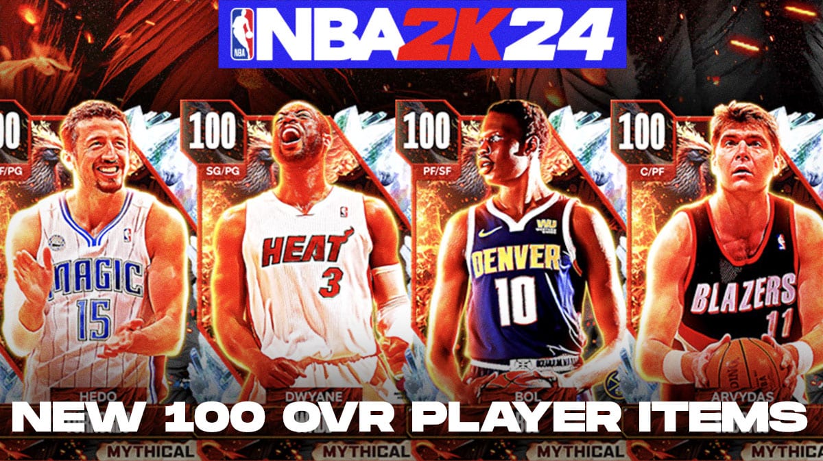 NBA 2K24 MyTEAM Mythical добавляет ОБЩ 100: Дуэйн Уэйд и другие