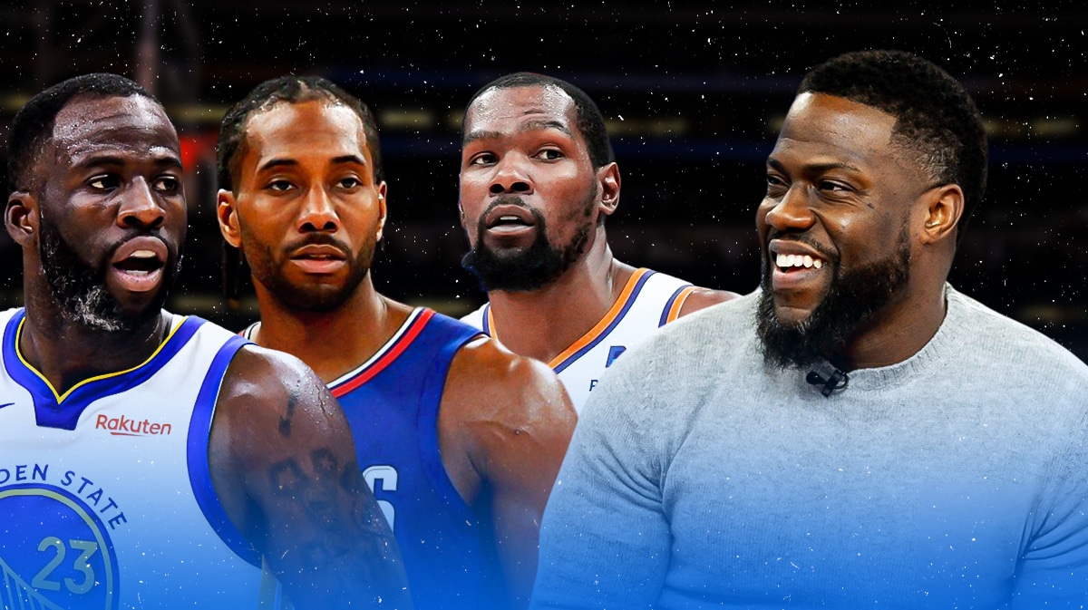 Draymond Green, Kawhi Leonard, Kevin Durant, Kevin Hart