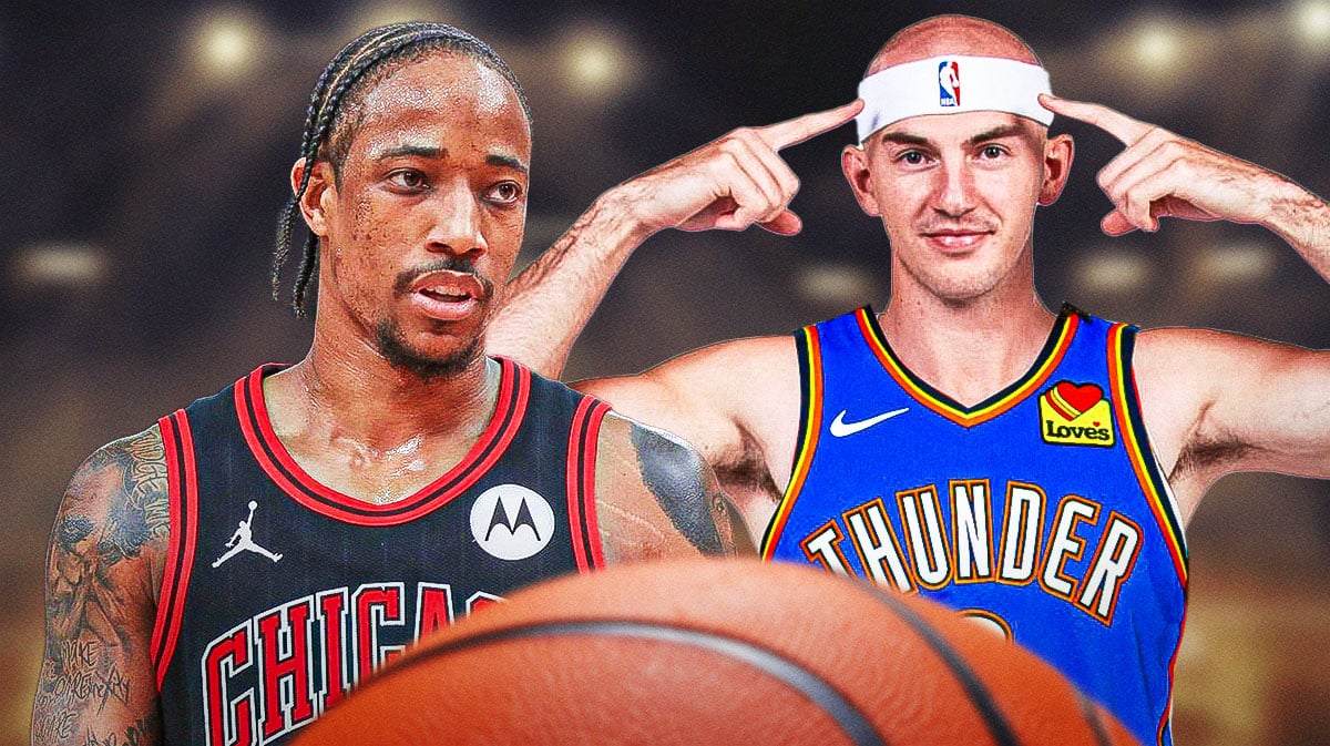 DeMar DeRozan, former Bulls guard Alex Caruso