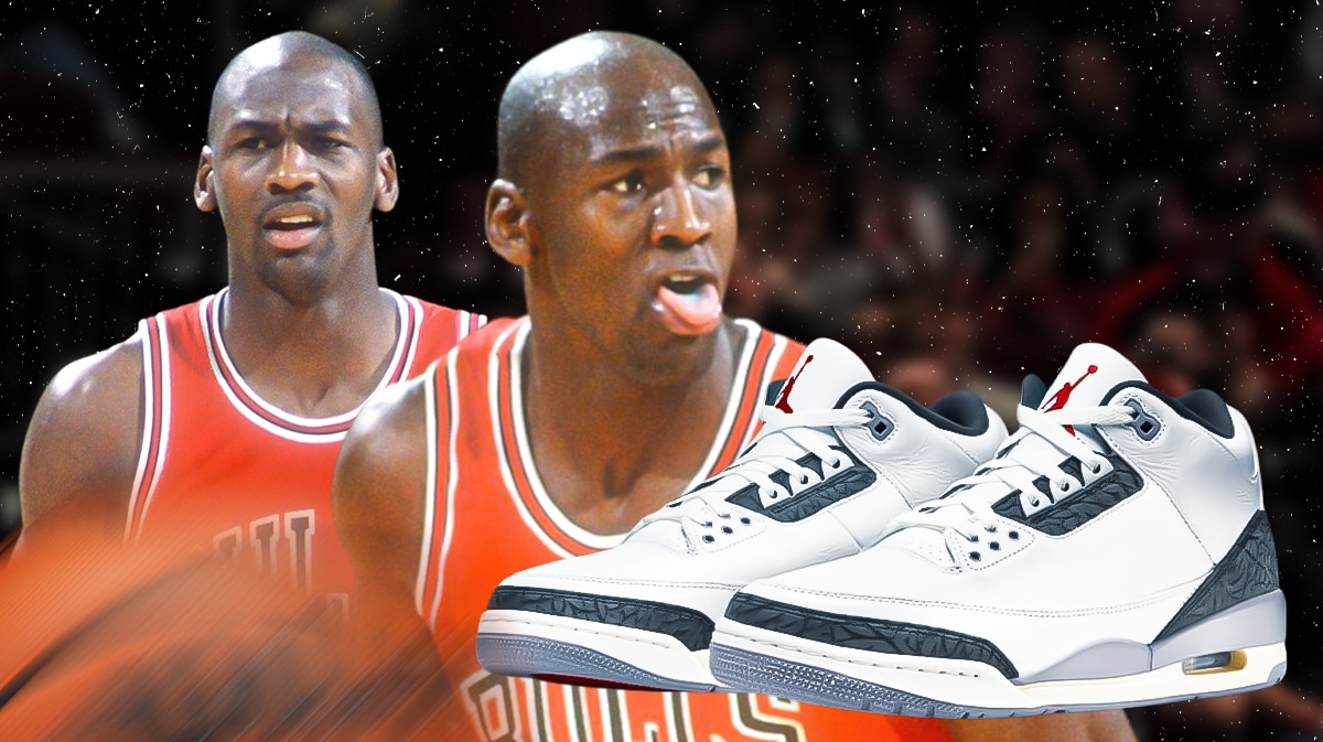 Gray jordan 3s best sale