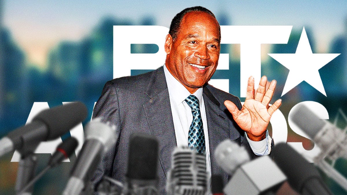 O.J. Simpson and BET Awards logo.