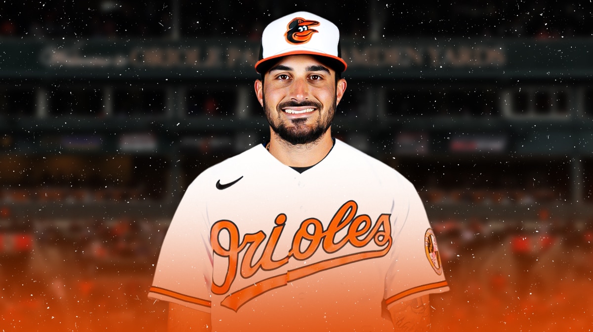 Zach Eflin in an Orioles uniform.