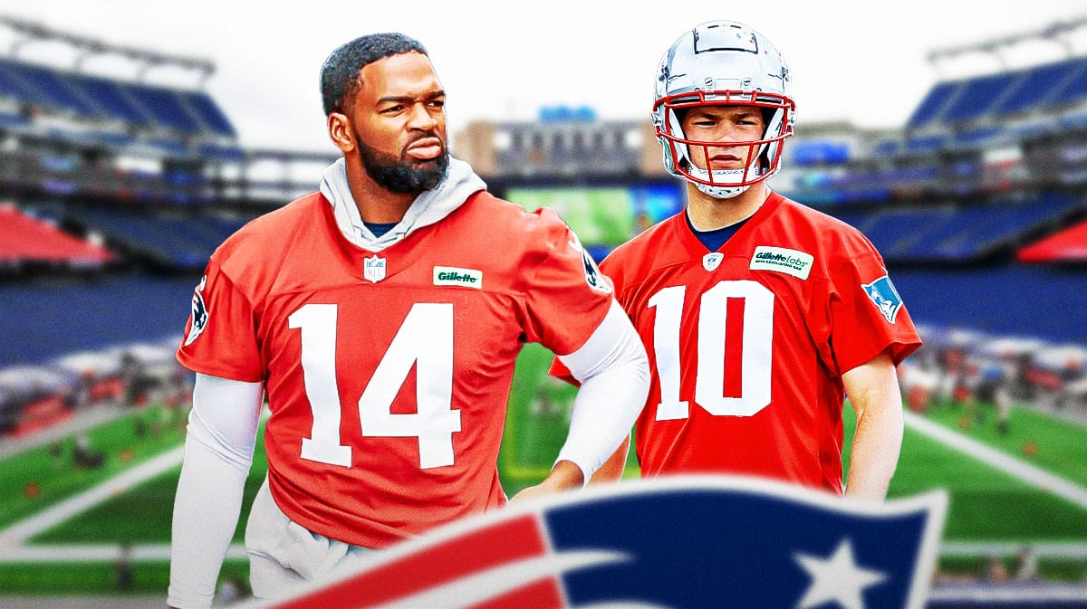 Patriots' Jacoby Brissett gives confident approach to Drake Maye QB ...