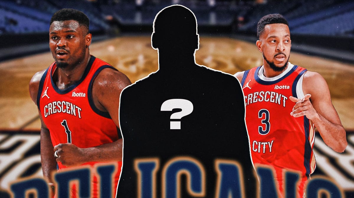 Pelicans' Zion Williamson and CJ McCollum with blacked out player