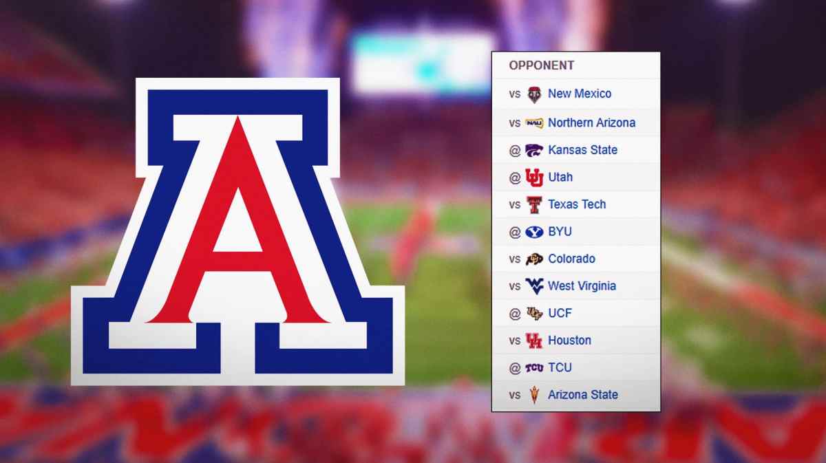 Arizona football logo and 2024 schedule