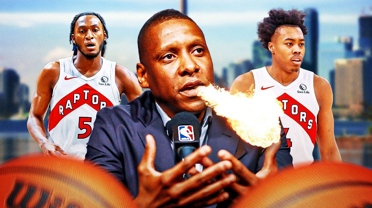Masai Ujiri breathing fire. Scottie Barnes and Immanuel Quickley