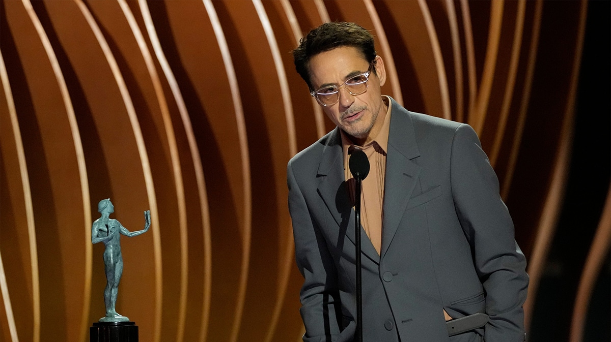 Robert Downey Jr at the SAG Awards on February 24, 2024.