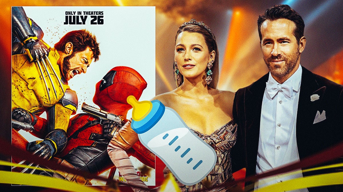 Ryan Reynolds, Blake Lively and Deadpool.
