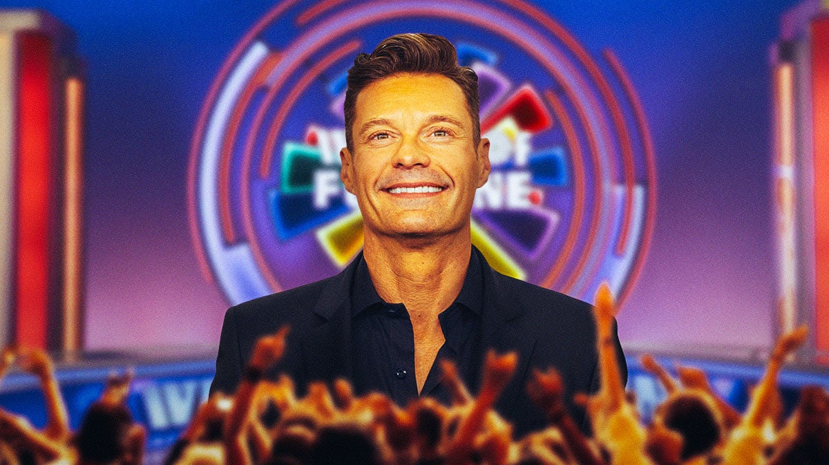 Ryan Seacrest at Wheel of Fortune.