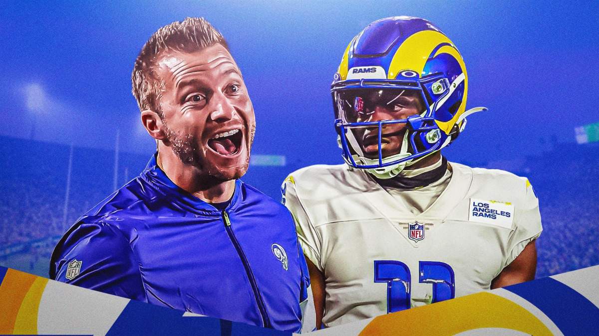 Rams head coach Sean McVay, cornerback Darious Williams