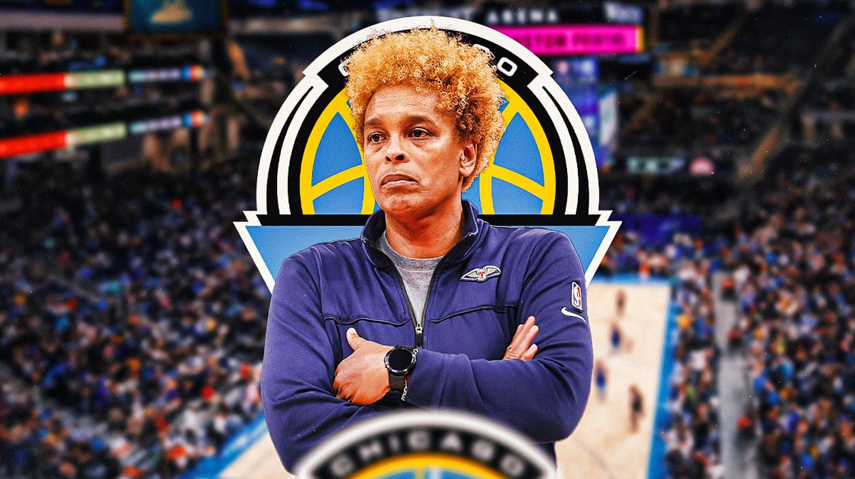 Sky's Teresa Weatherspoon looks at 2024 WNBA season fans, Angel Reese, Dream fans in background