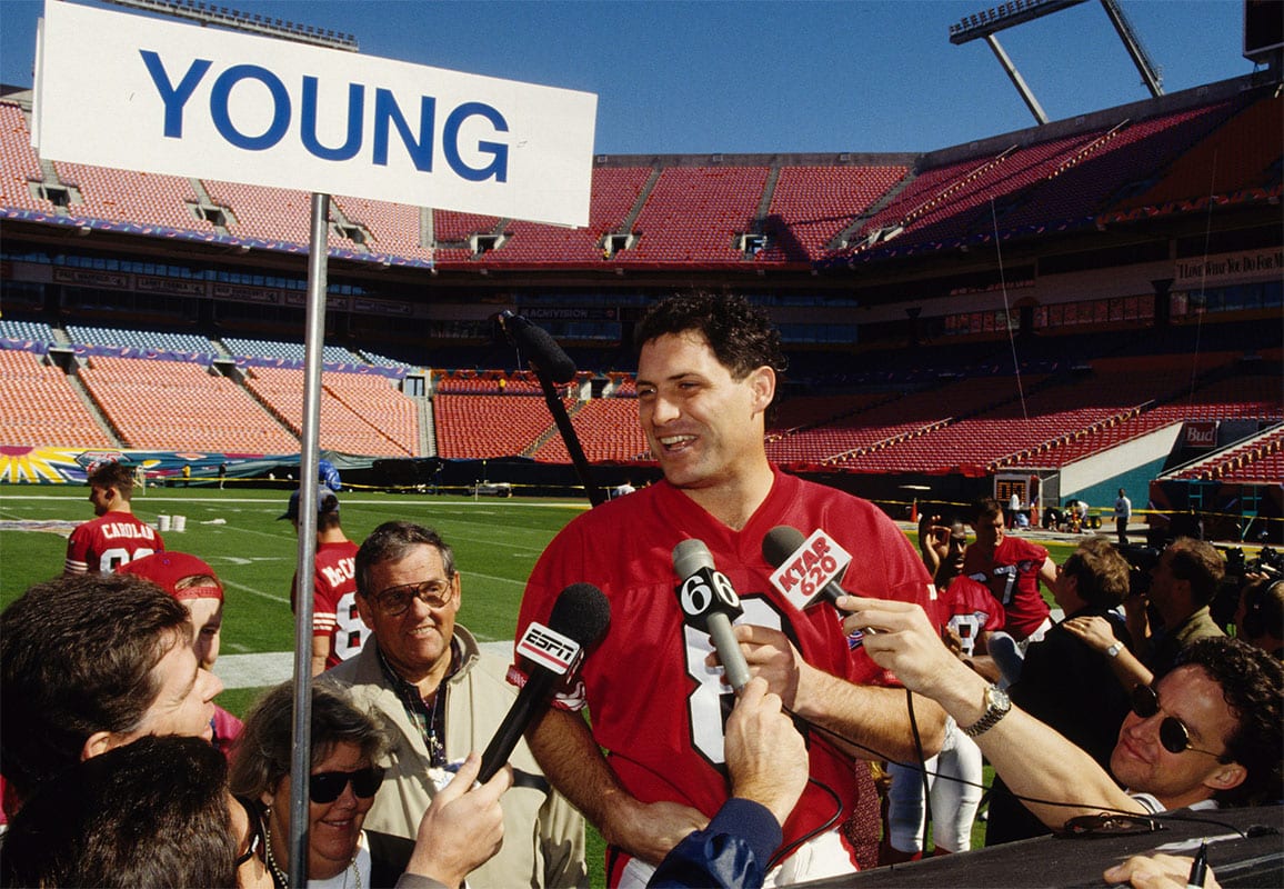 Steve Young Super Bowl press conference