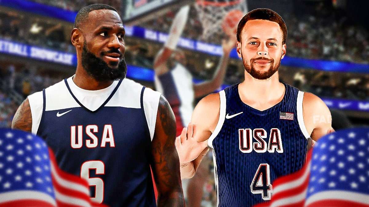 Team USA's LeBron James and Stephen Curry