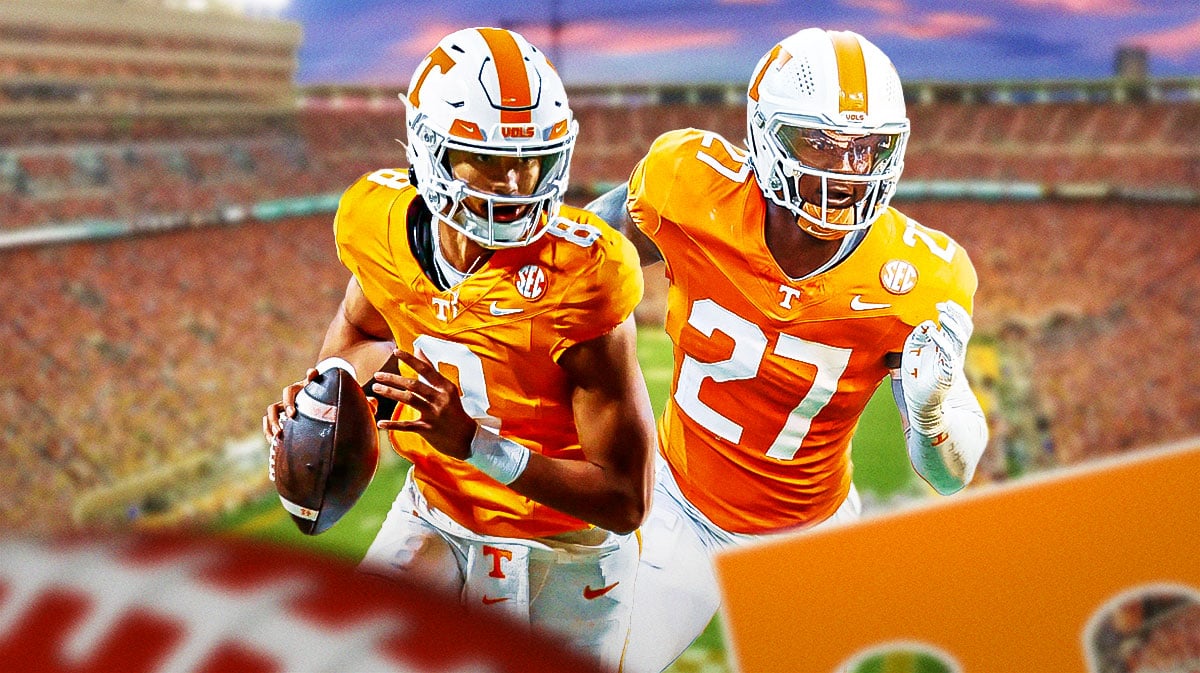 Tennessee football players Nico Iamaleava, James Pearce Jr.