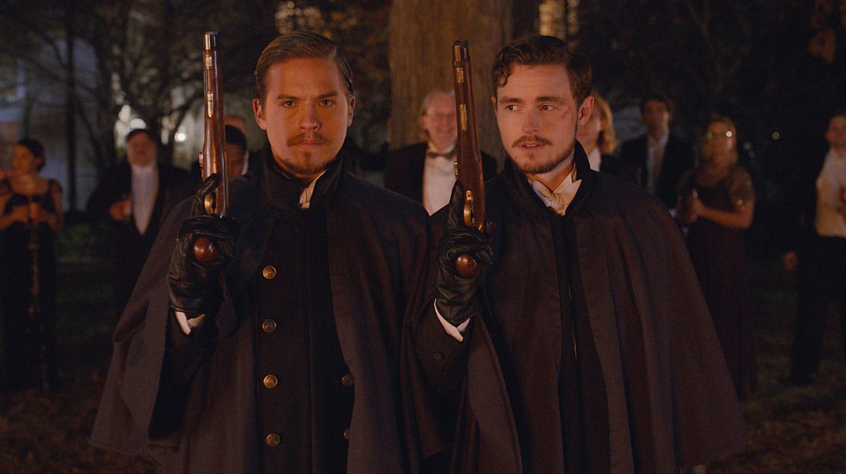 Callan McAuliffe, Dylan Sprouse in The Duel.