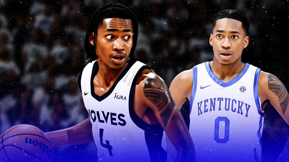 Rob Dillingham with the Timberwolves and Kentucky.