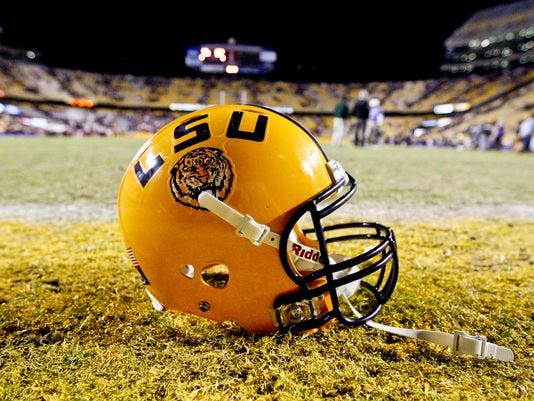 LSU football helmet.