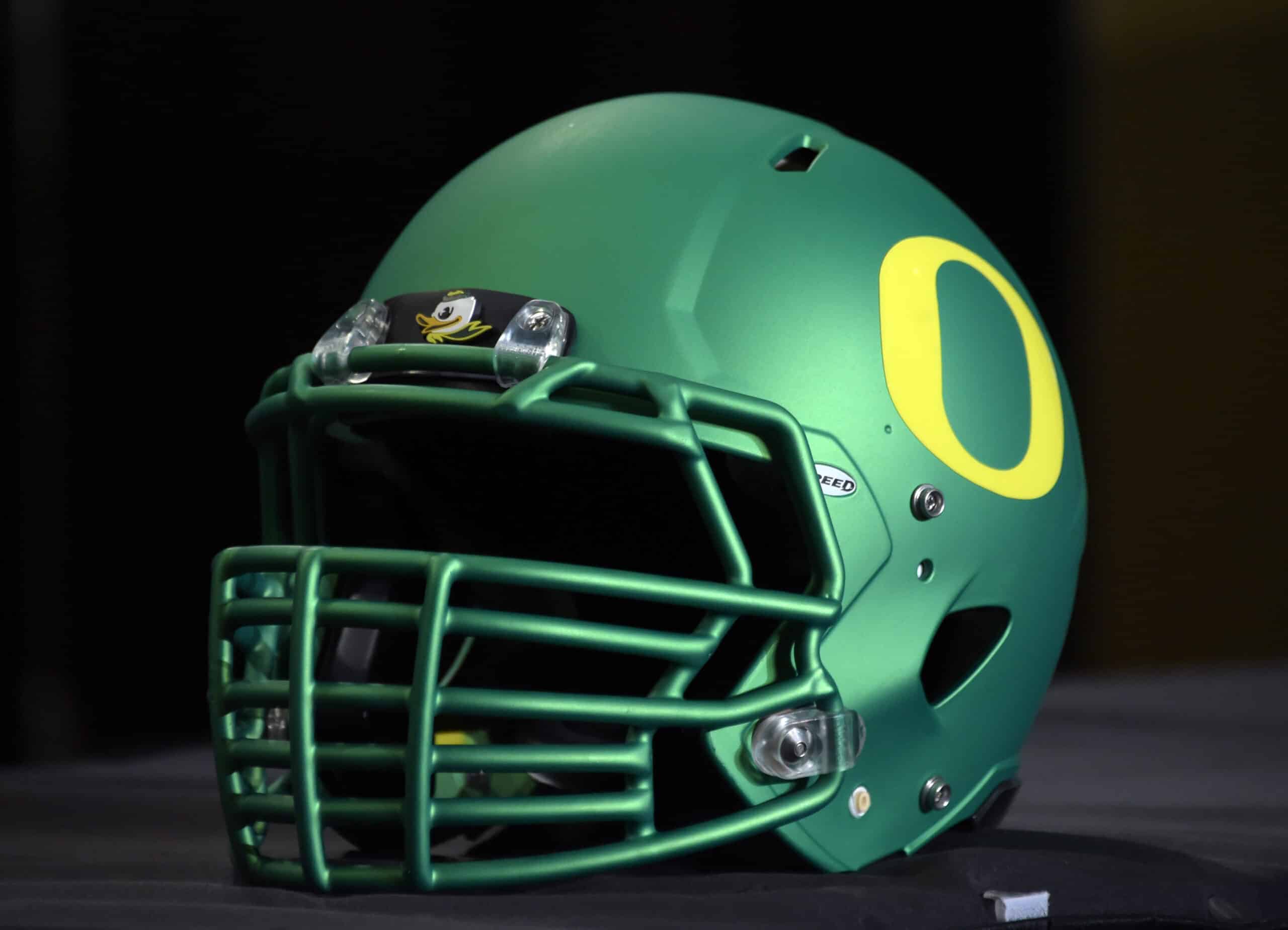 Oregon football helmet.