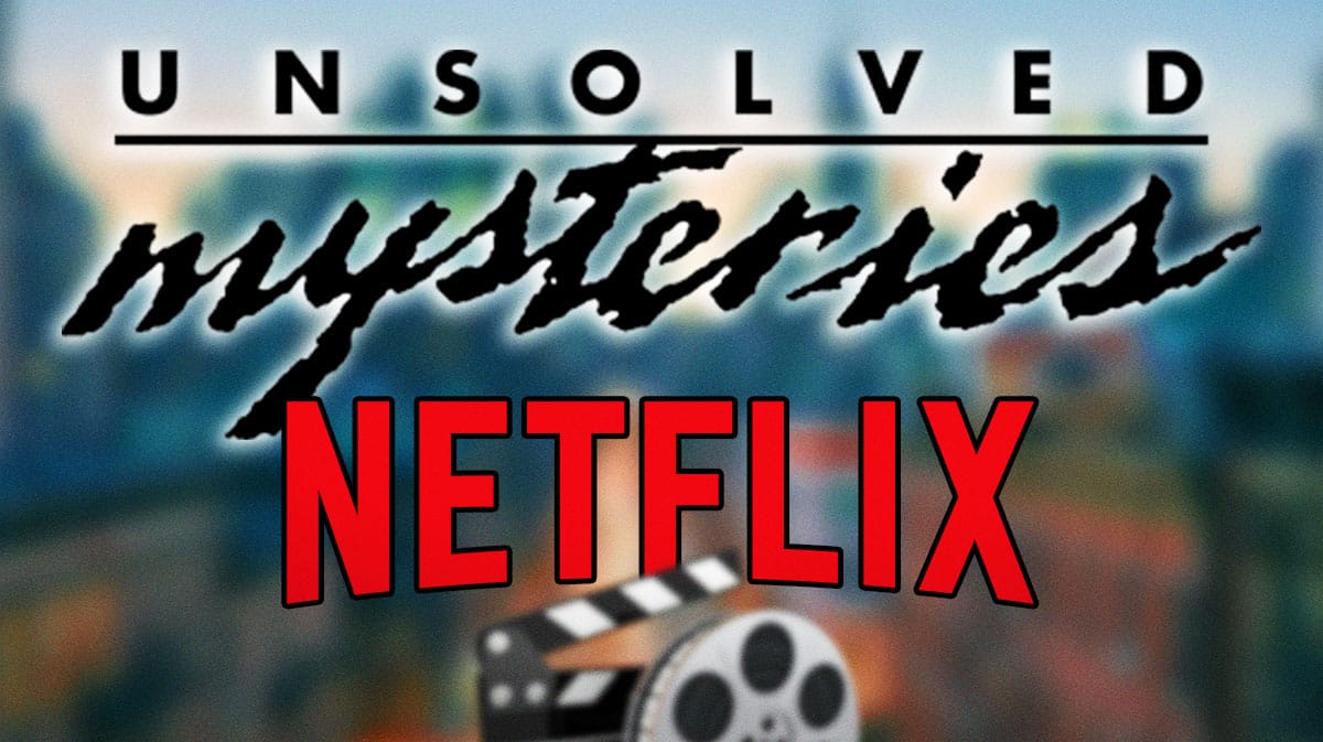 Unsolved Mysteries and Netflix logo.