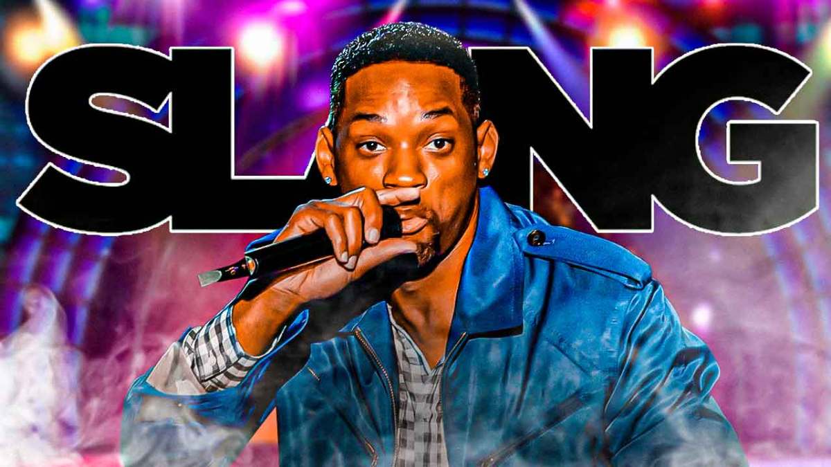 Will Smith, SLANG logo in the background