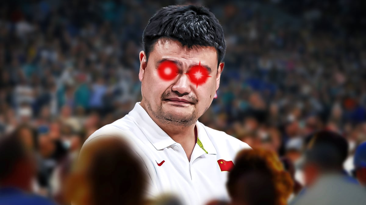 Yao Ming with woke eyes