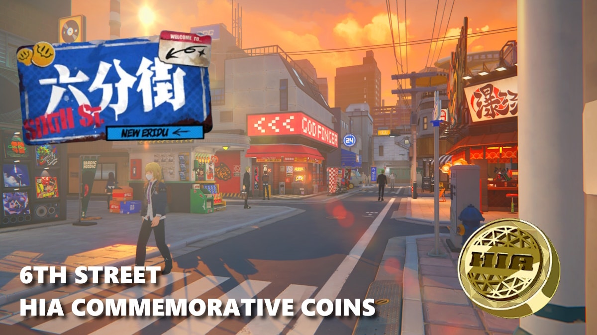 sixth street hia coin, hia commemorative coin, sixth street zzz, hia coin zzz, zzz, an image of sixth street with the location logo and an hia coin icon and the words sixth street hia commemorative coins