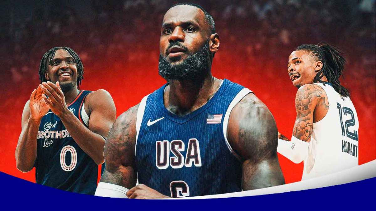 Team USA LeBron James amid amusing Ja Morant in Germany win before Olympics