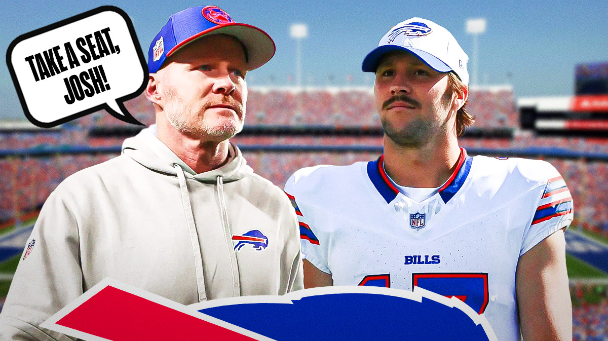 Buffalo Bills head coach Sean McDermott and quarterback Josh Allen