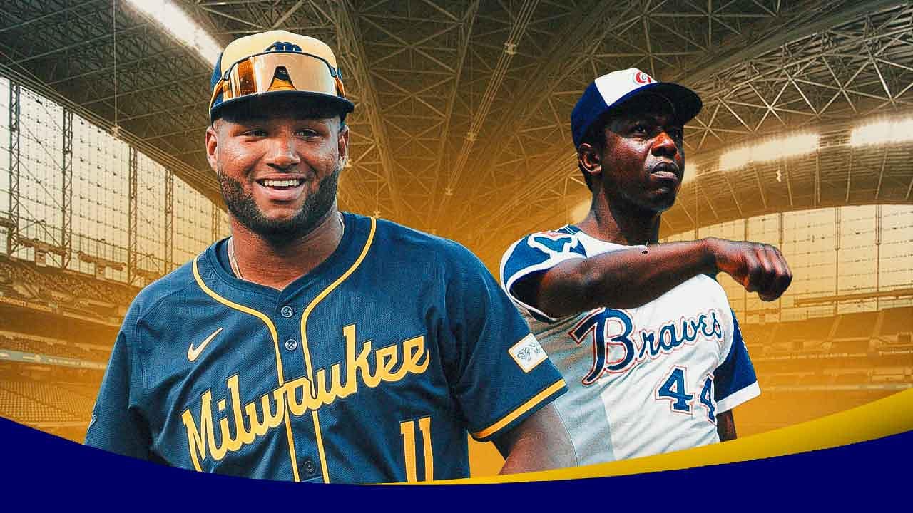 Brewers Jackson Chourio and Hank Aaron