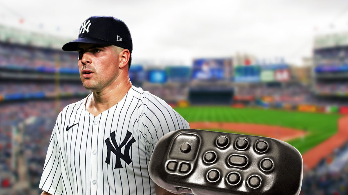 Carlos Rodon and a PitchCom