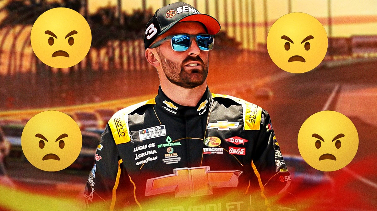 Austin Dillon with angry emojis around him